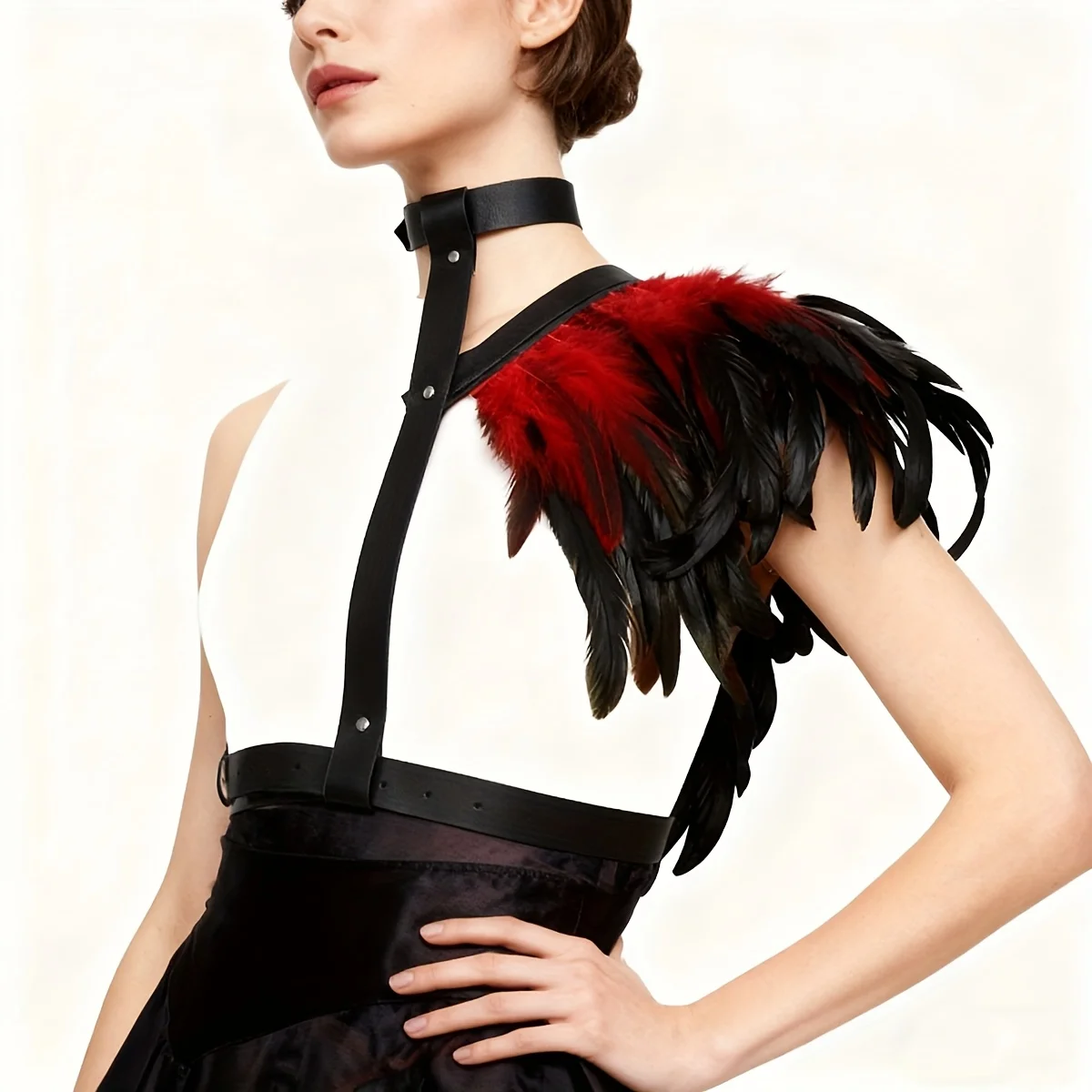 

Женский готический кружевной воротник на плечо, викторианский ремень, накидка, аксессуары для вечеринок