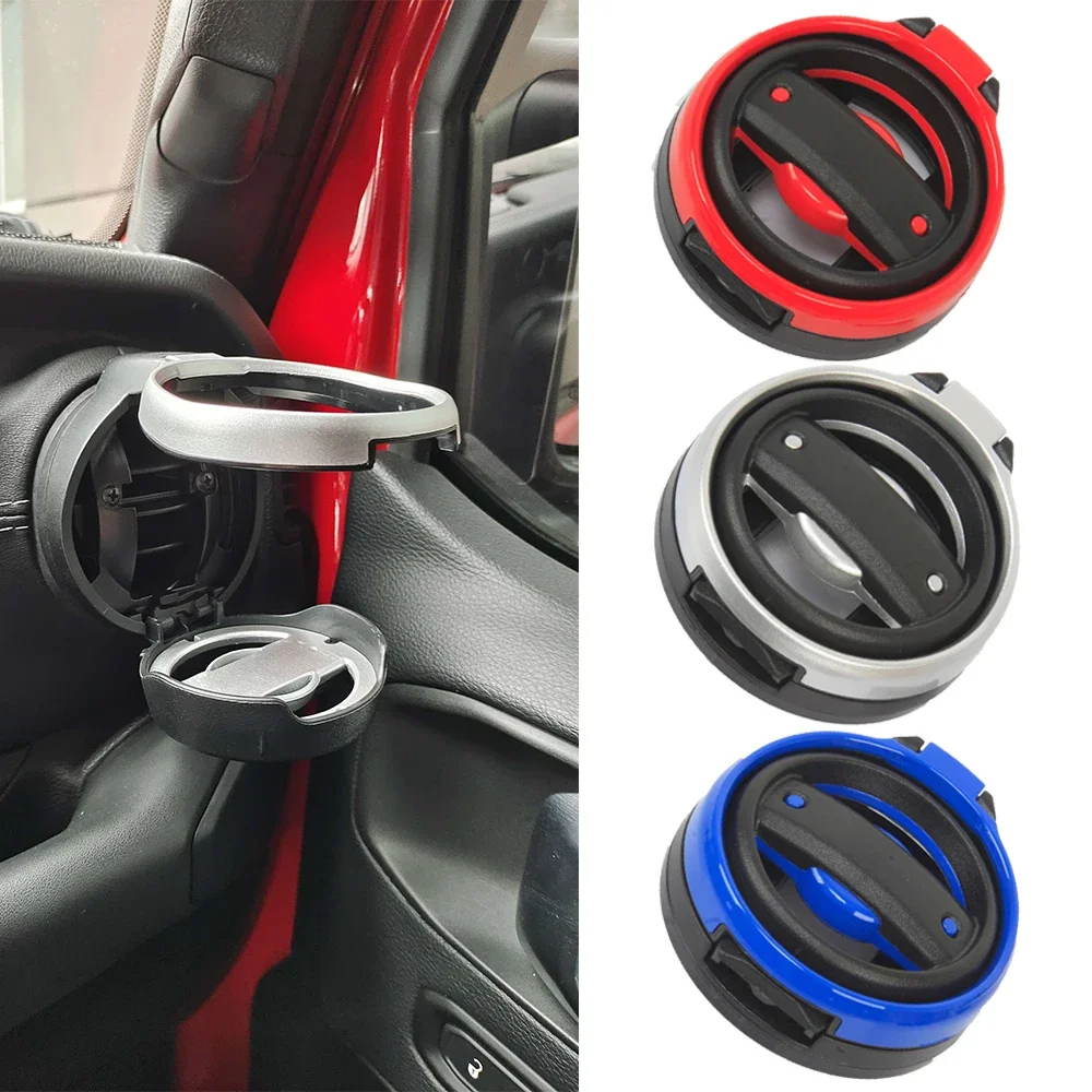 

Foldable Car Air Conditioner Outlet Drink Mounting Bracket Coffee Water Stand For Jeep Wrangler JK JL 2007-2023+