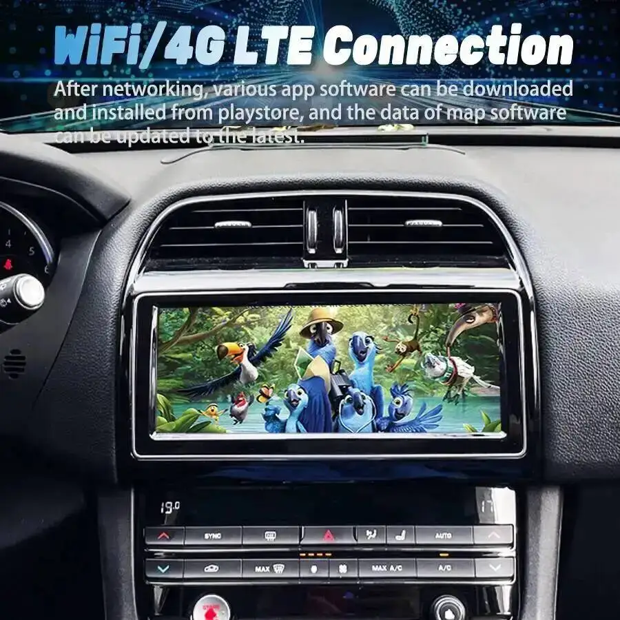 Multimedia Player 10.25 Inch Android 15 Car Stereo Screen DSP For Jaguar XE XEL F-PACE 2016- 2019 GPS Head Unit Bluetooth view 2