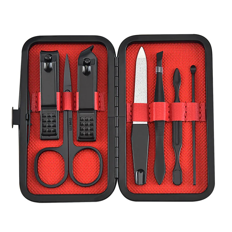 9 teile/satz Nagel Knipser Maniküre Pediküre Set Tragbare Reise Edelstahl Nagel Cutter Tool Kit Fingernagel Anzug