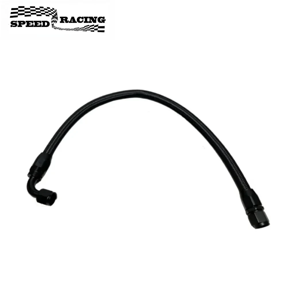 

Durable AN6/8/10 Nylon & Stainless Steel Braided CPE Fuel Hose Oil Gas Fuel Line with 2pcs 0°-90° Fittings for Coolant Systems