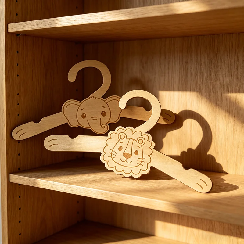 6 szt. Drewniane wieszaki na u – Baby Nursery Hangers recenzja i cena