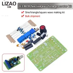 WAVGAT ICL8038 Monolithic Function Signal Generator Module DIY Kit Sine Square Triangle Frequency Generator Capacitor Inductor
