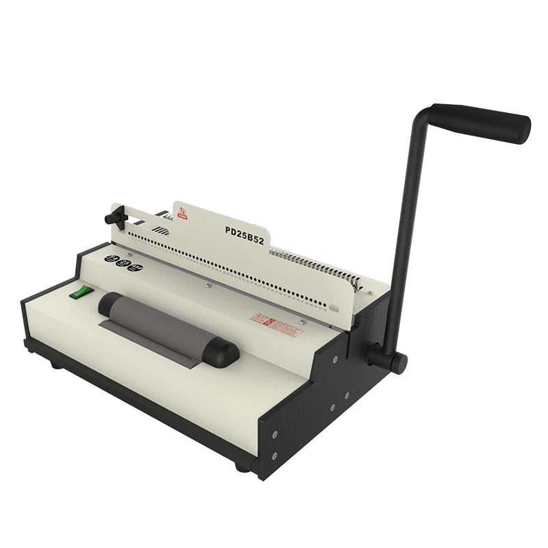 RAYSON PD25B52 52 Round Hole Electric 4:1 Upto Ring Electricity 25sheets Single Coil Binding Machine