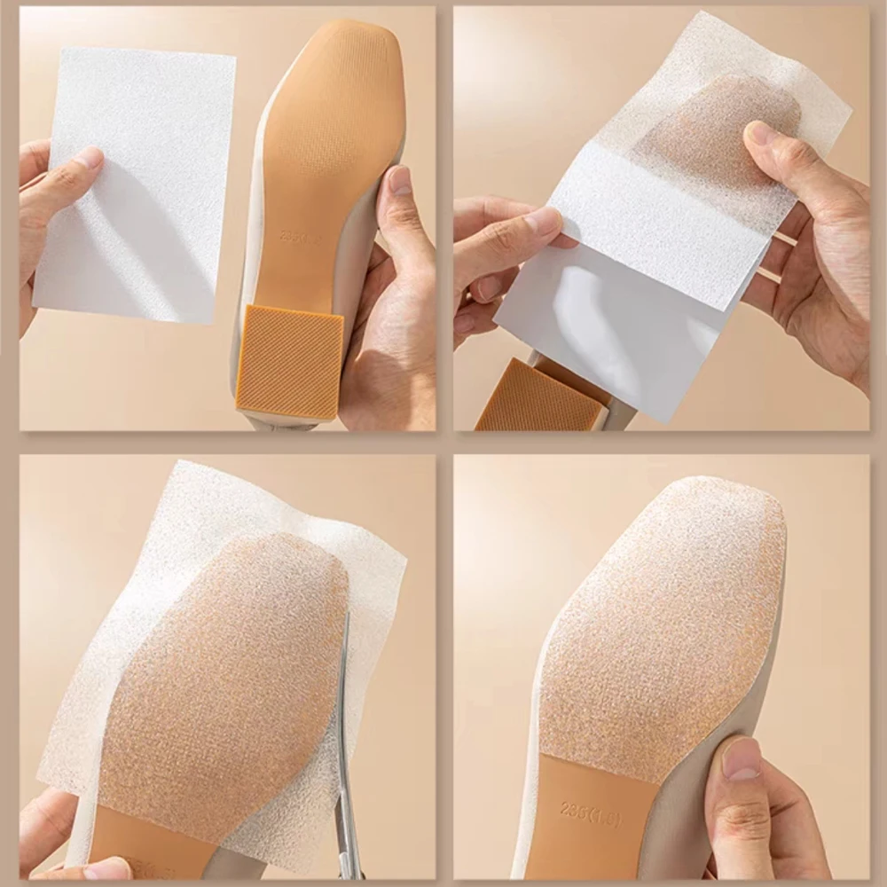 Anti-Slip Sole Stickers for Women's High Heels Wear-Resistant Shoes Outsole Protectors Noise Reduction Self-Adhesive Shoe Pads