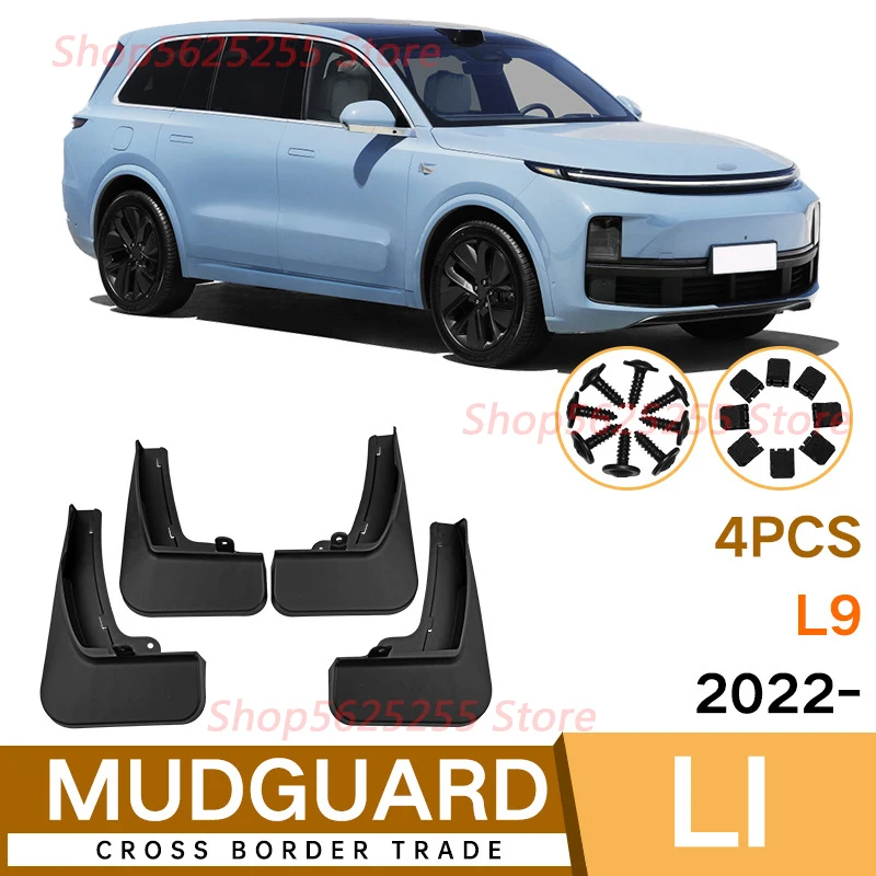 For Leading ideal Lixiang L9 2022 Car Mudguards Front Rear Fender Mud Flaps Guard Splash Flap car exterior modified Accessories