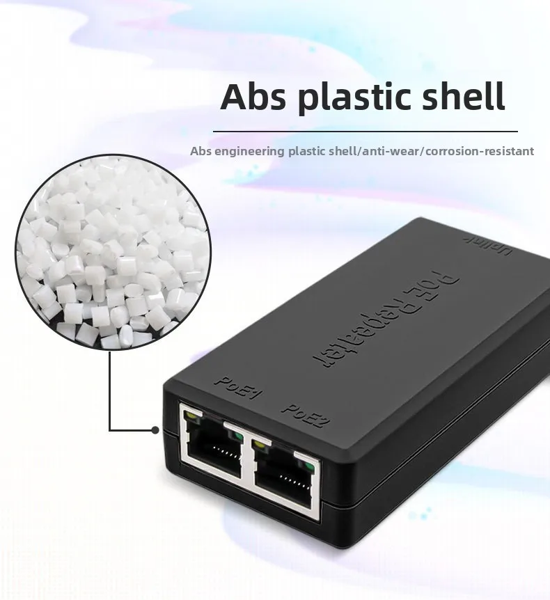 2 Port POE Extender 100 Mbit/s mit IEEE 802.3af Standard für NVR IP Kamera AP IP VOICE POE Erweitern Sie 100 Meter für POE-Reichweite