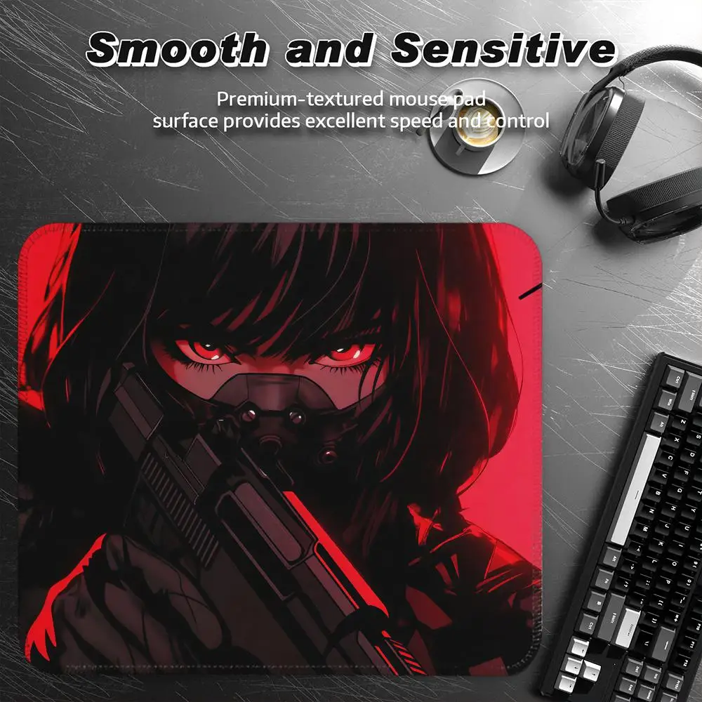 

Японский Oni Mask Girl Control Mou Коврик для мыши Маленький настольный коврик Настольная компьютерная клавиатура Беспроводная мышь для мальчика Подарок для игр Coa