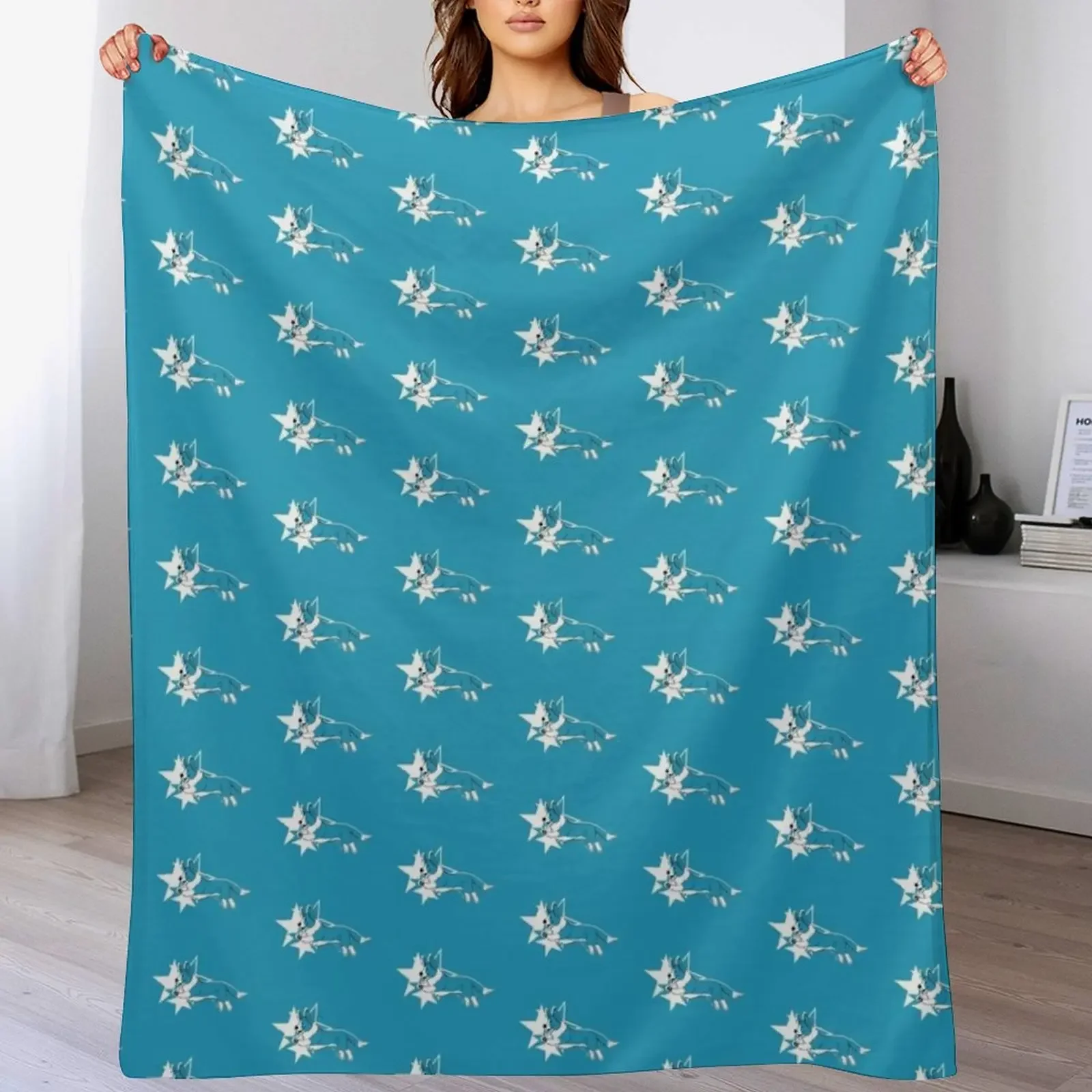 

Enthusiasm - Cardigan Welsh Corgi - No words. Throw Blanket Multi Use Warm Blanket for Living Room Bedroom