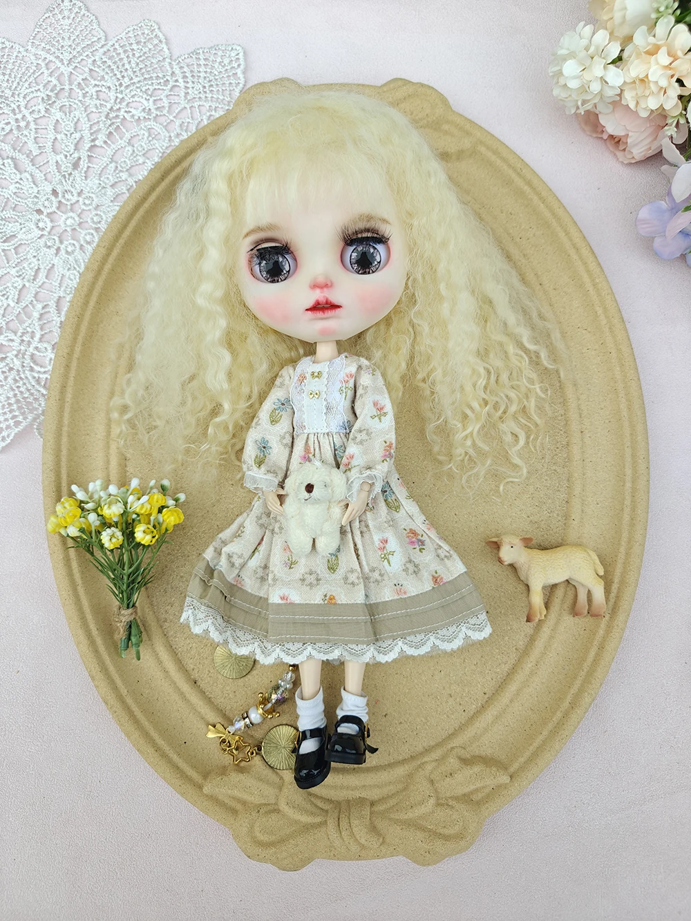 Ropa para muñeca ICY DBS blythe, vestido para muñeca Blythe, conjunto de falda bonita OB22 OB24 AZONE, accesorios, ropa blythe