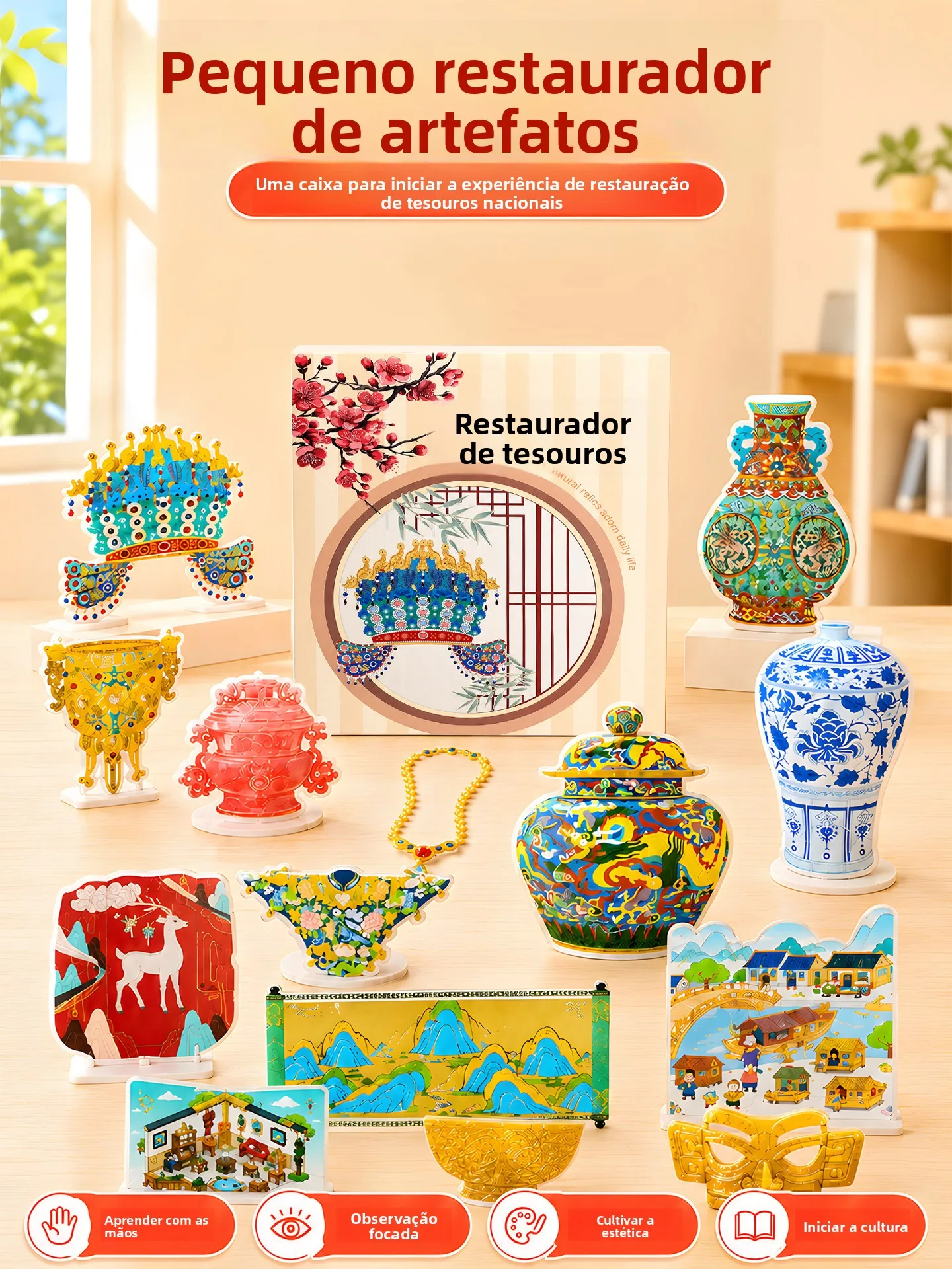 archeology-collectible-sticker-book-girl's-handmade-diy-material-kit-birthday-gift-cultural-relics-restorer-creative-cultural