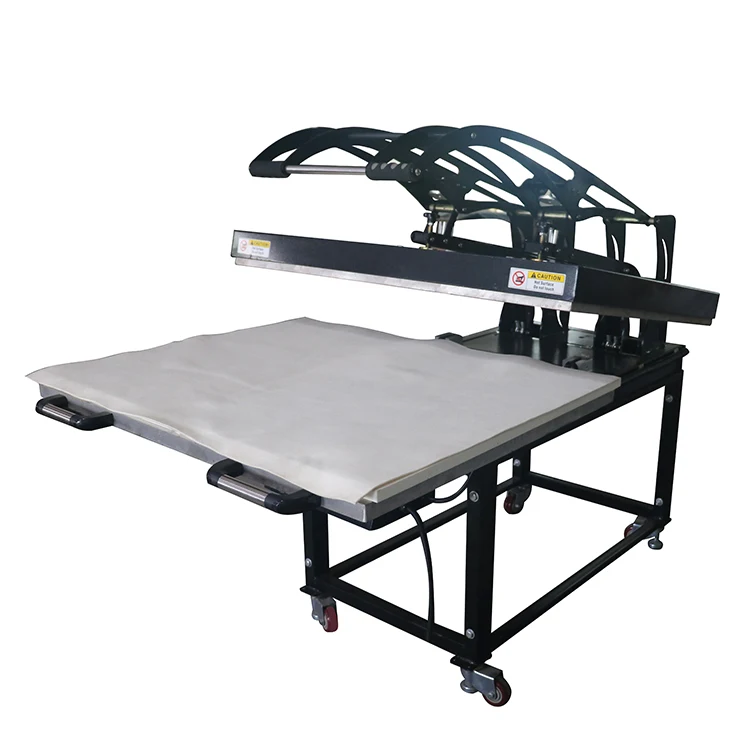 80cm X 100cm Swing Away Heat Press Manual Extra Large Platen for Fabric/Caps for Tube/Label/Card Printer New Condition
