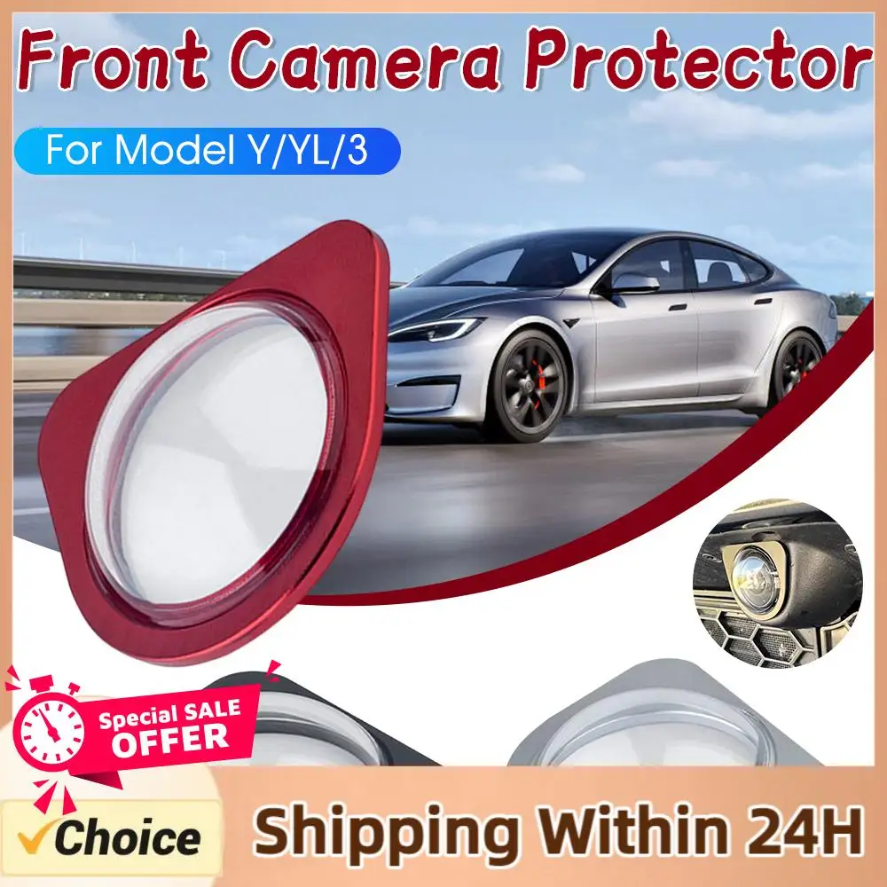 

Front Bumper Camera Lens Protector for for for tesla Model Y/3 2025-2026Model YL Scratch & Drop Resistant Protective Cover Kits