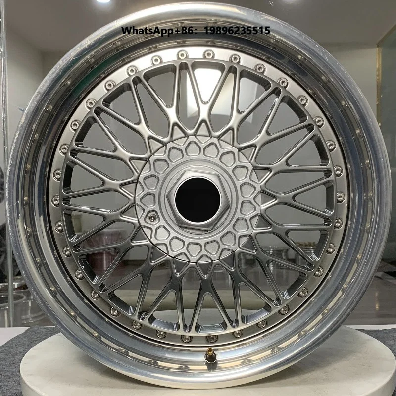 New Double-piece Forged Aluminum Alloy Automotive Wheel Hub 5*120 5*108 5*112 5*114.3 40 Matte Black Personalized Spokes