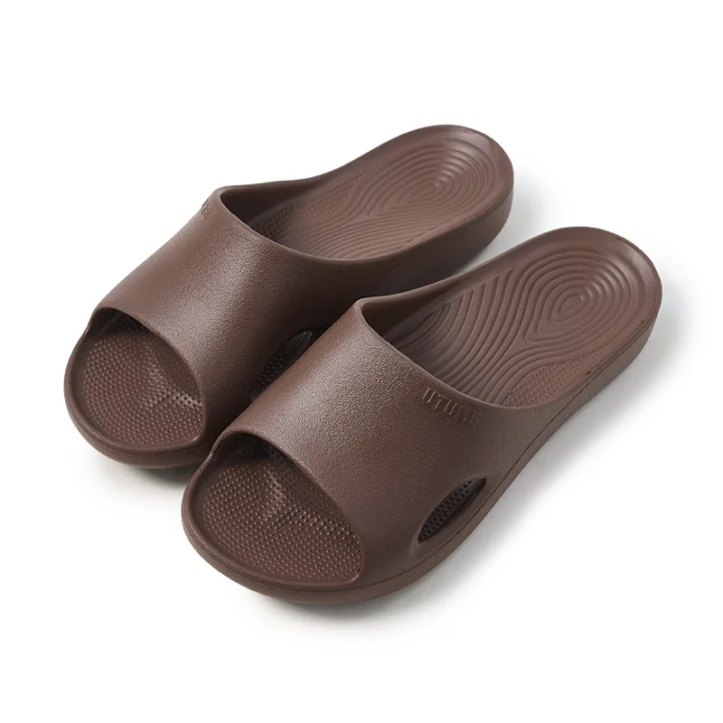 شرائح غير قابلة للانزلاق خفيفة الوزن مفتوحة من الأمام سريعة الجفاف للحمام الداخلي والخارجي والشاطئ والصيف والنعال إيفا الداخلية والخارجية