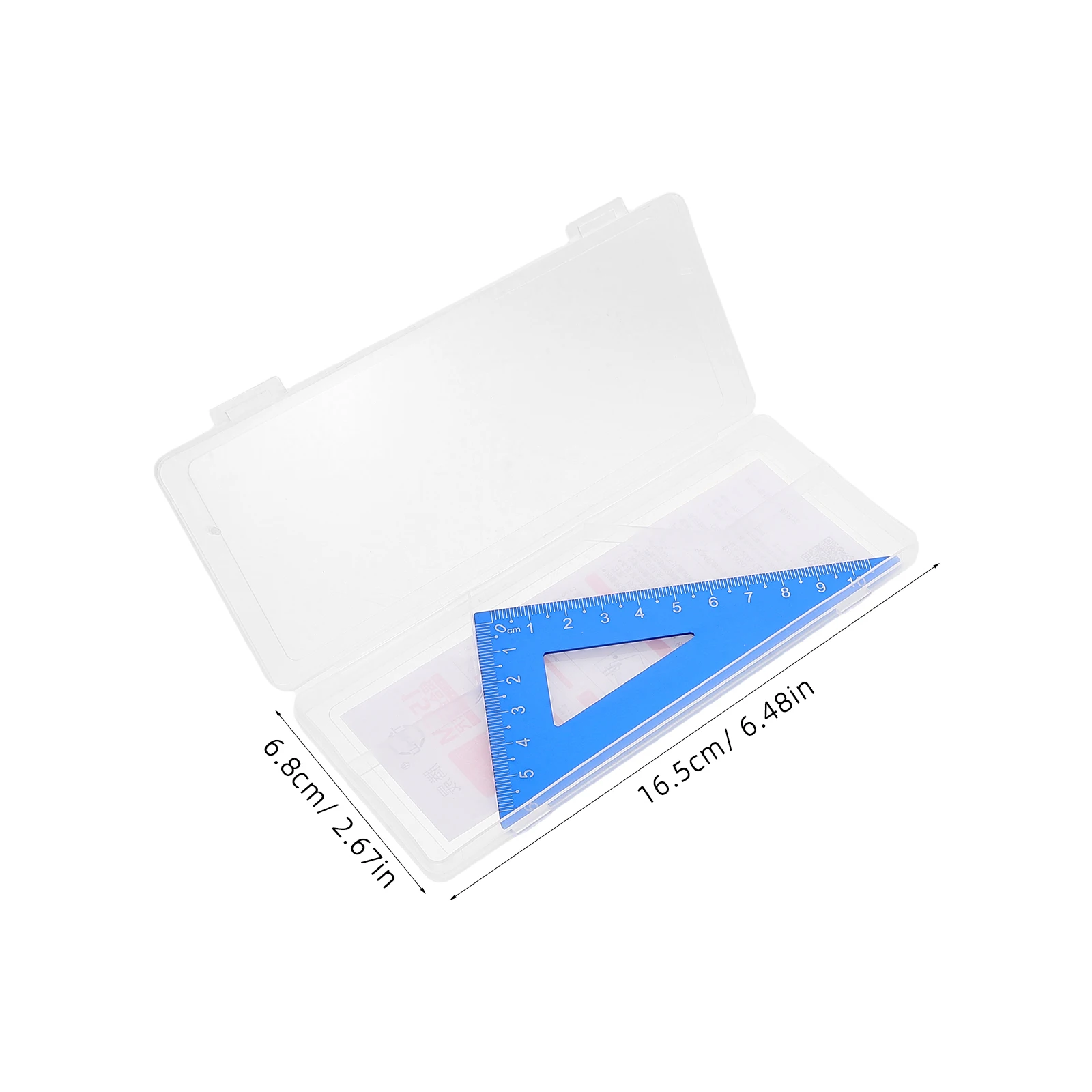 1 set Student Ruler Set Aluminum Alloy Straight Triangular Protractor Geometry Measuring Tools Drafting Supplies Math Office