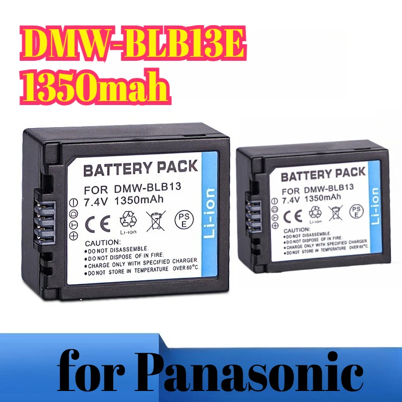 Decoded DMW-BLB13E Battery 1350mAh for Panasonic Camera Compatible with DMC-G1 G2 G10 GK GH1 GF1 Solve Battery Code Problem