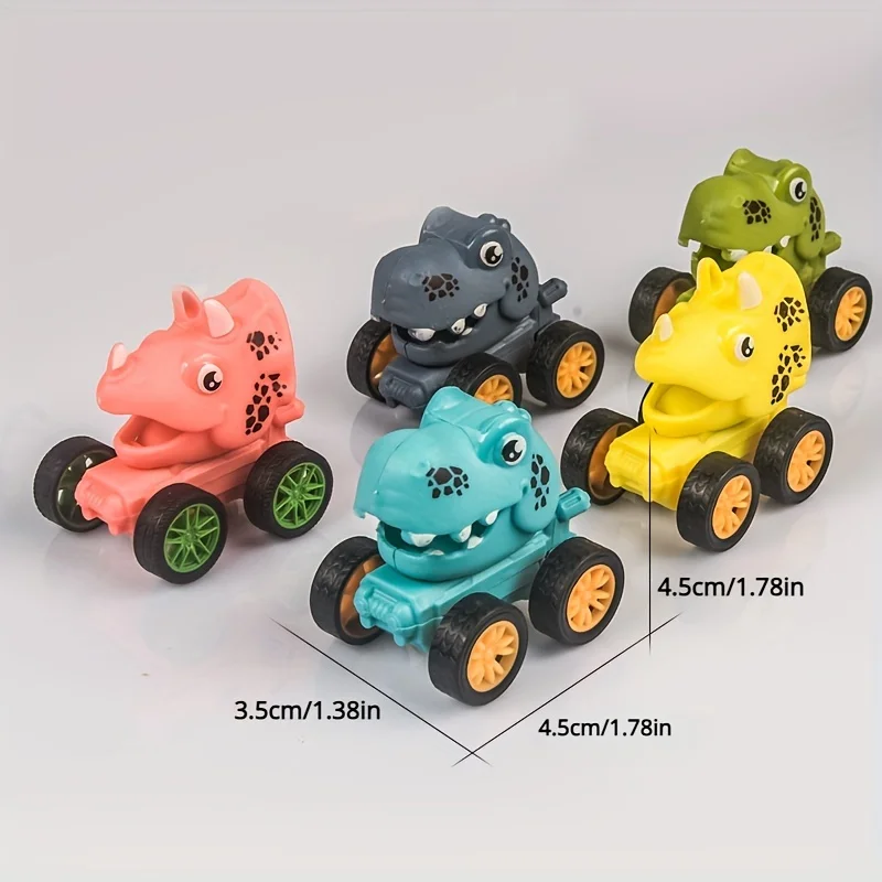 Mini Dinosaur Pull Back Car Inertial Toys Birthday Party Favors Pinata Fillers Christmas Gifts Treat Bag