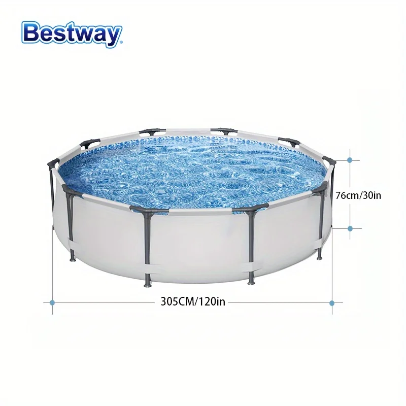 Bestway 56406 ชุดสระว่ายน้ํา สระเด็กเล่นทรงกลมเหนือพื้นดิน สระว่ายน้ํากรอบกลม สระว่ายน้ํากรอบเหนือพื้นดิน