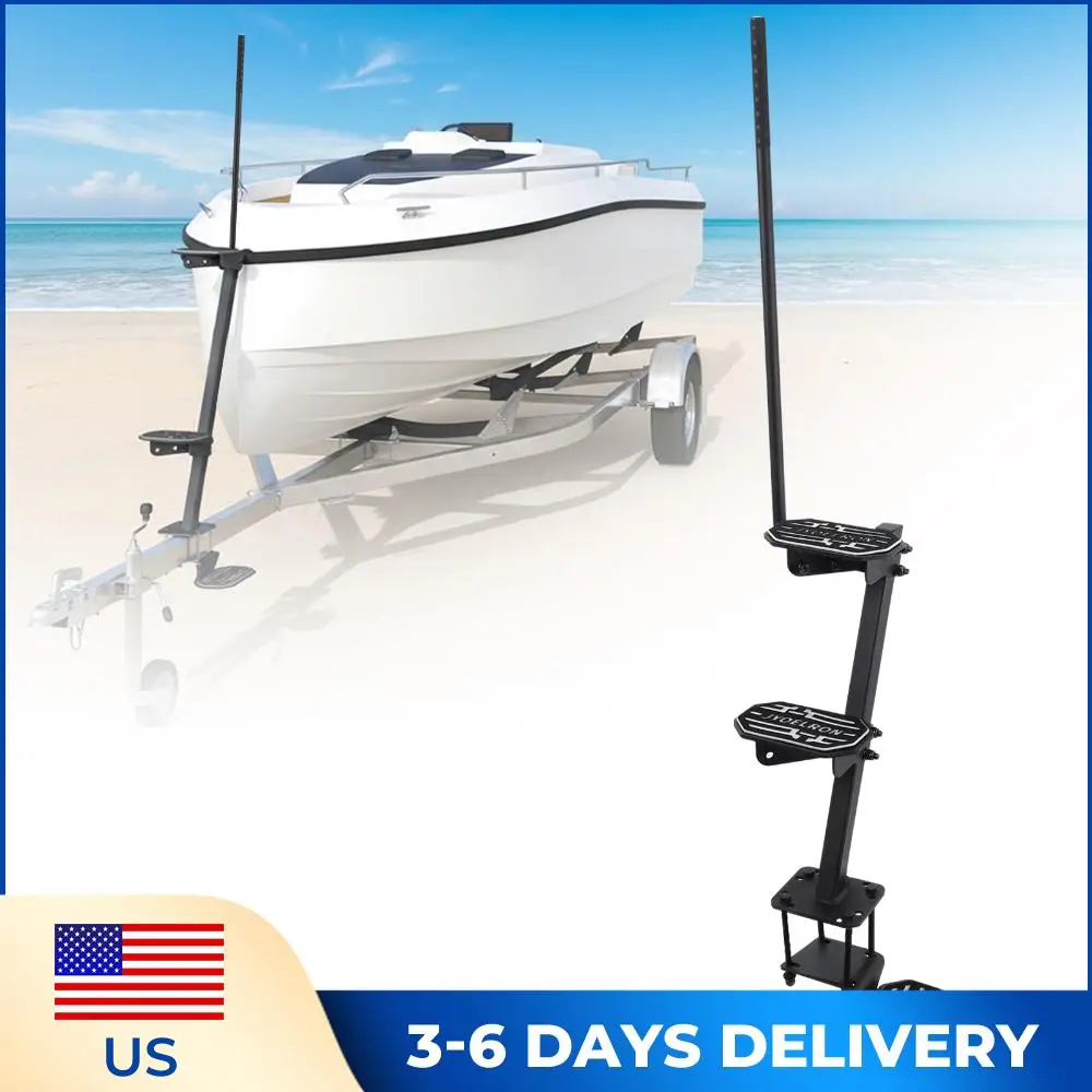 

Safety Handles Yacht Step with Handrails Anti-Skid Protection Boat Step Capacity 450 Lbs for Boats Dock & Launching
