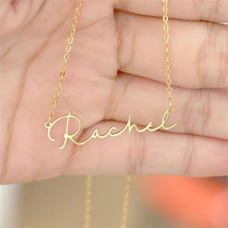 Customize Laser Cutting Teacher Hip Hop Kawaii Femmes Necklaces Pendants Couple Raper Lady Tags Funny Girls Halloween Newest