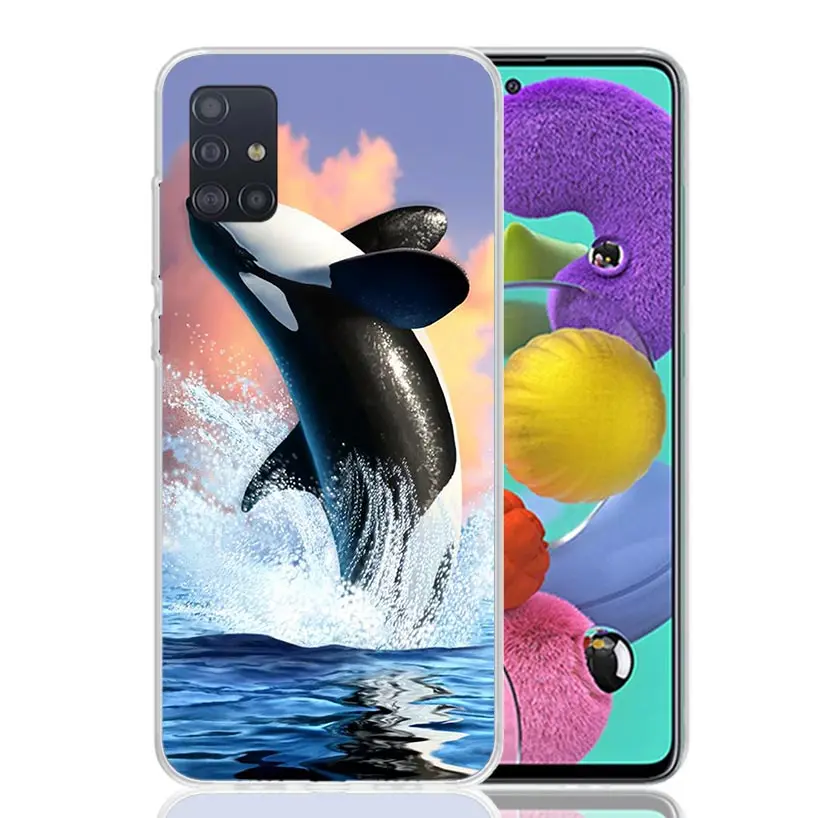 Sea Orcinus Orca Phone Case For Samsung Galaxy A51 A41 A31 A21S A11 A01 A71 A50 A40 A30S A20E A10S A70 A6 A7 A8 A9 Coque