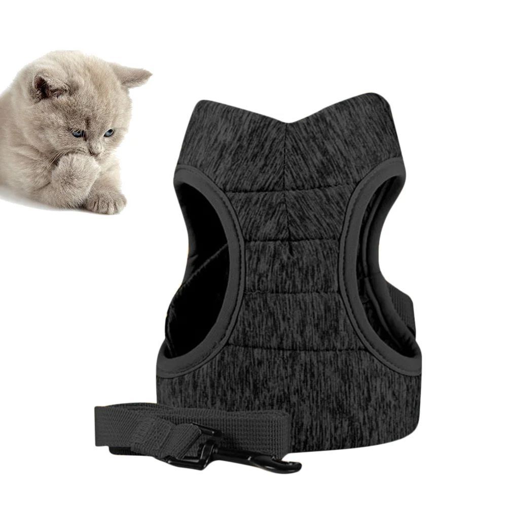 

1 Piece Cat Vest Harness Soft Lightweight Material Easy Clean Pet Chest Strap for Walking Safety Fashionable Look Pet Harness