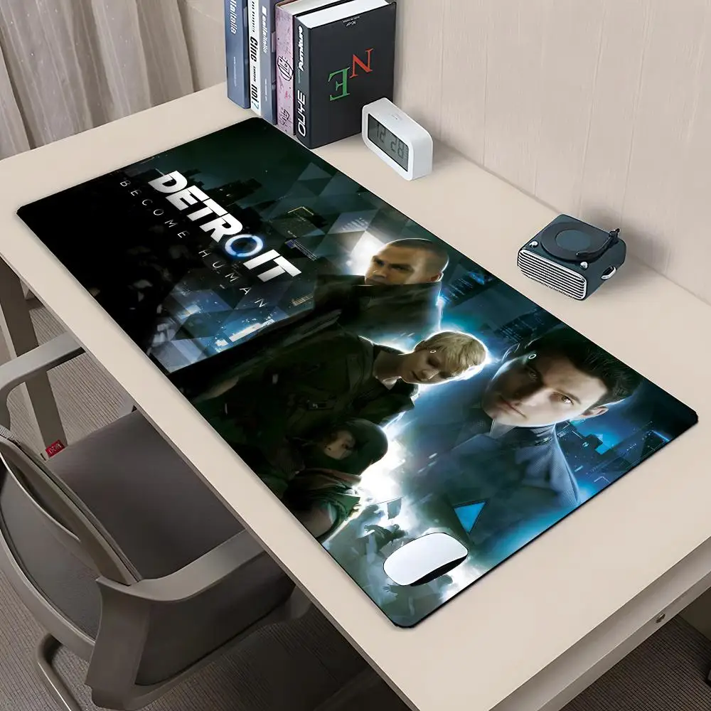 Detroit Become Human Mouse Pad Rubber Antislip Keyboard Pad 40x90cm Mousepad Gaming Accessories XXL Office Computer Mat