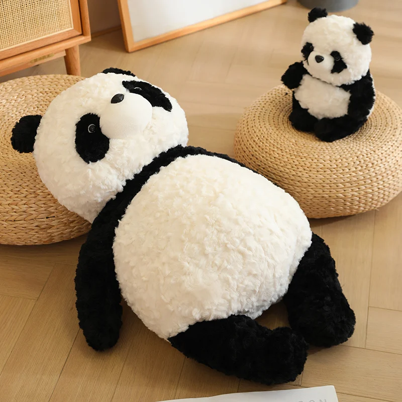 

New Cute Lying Panda Plush Pillow Toy Kawaii Stuffed Animals Pandas Plushies Cushion Anime Soft Sleeping Pillows Toys for Girls