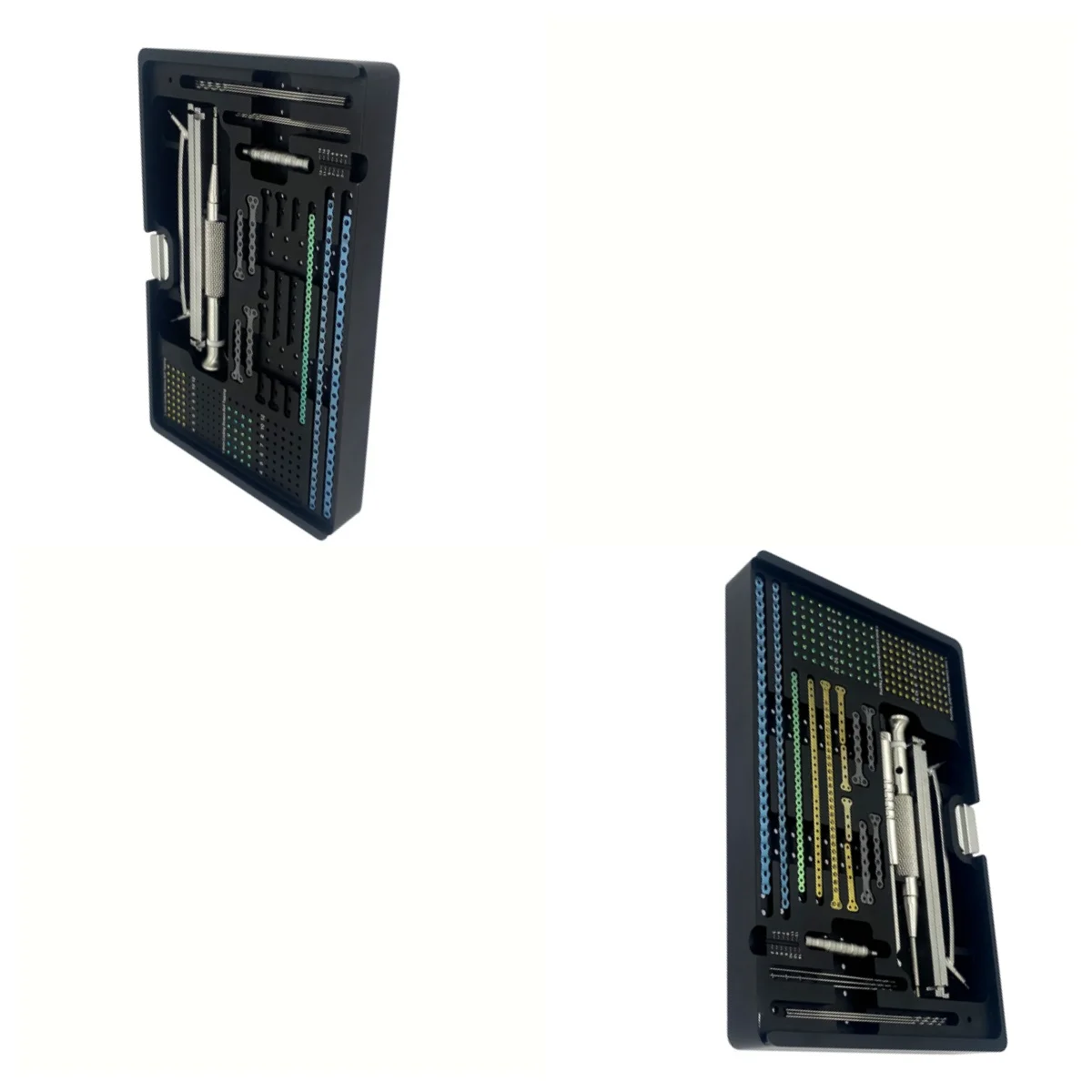 

ALPS Mini Titanium Locking Plate System Kit 1.1mm & 1.6mm Veterinary Pet Orthopedic Instruments with Drill Bits Drill Guides