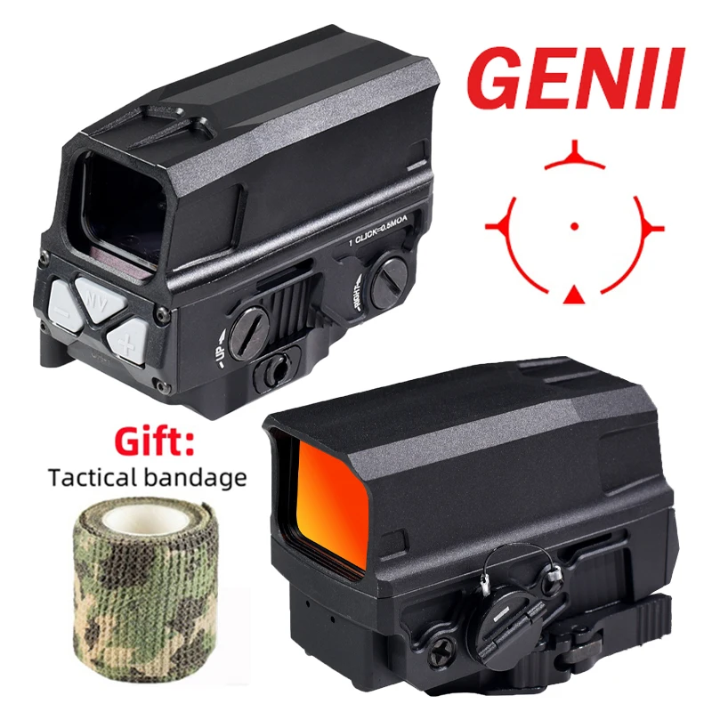 

Tactical Holographic Gen II Hunting Red Dot Scope with HD Optical 3X5X Magnifier Combo for 20mm Rifles and Airguns Accessory