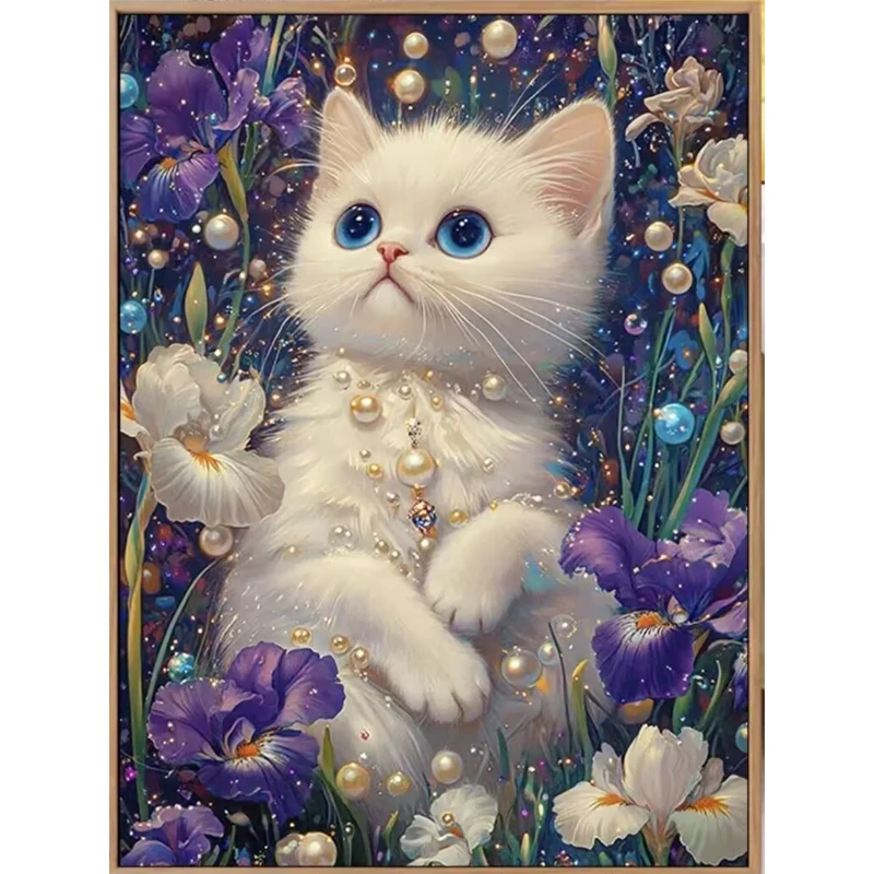

9ct 60x80 см кошка вышивка крестиком DIY печатные наборы набор для рукоделия домашний декор ремесла новый
