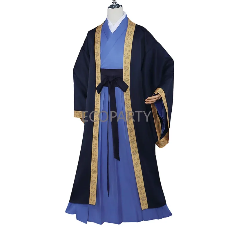 

XT8Jinshi Cosplay Costume Wig Anime The Apothecary Diaries Blue Robe Uniform Headwear Kusuriya No Hitorigoto Halloween WomeXT6@!