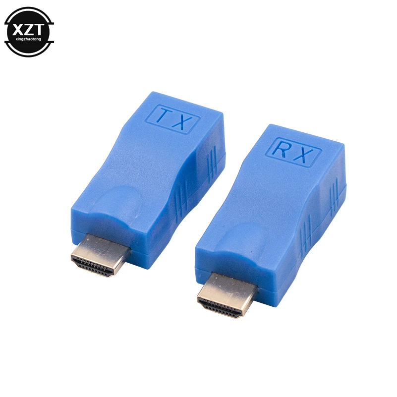 1 para kompatybilny z HDMI nadajnik Extender TX/RX kompatybilny z HDMI V1.4 HD 1080P przez Cat5e CAT6 RJ45 kabel Ethernet do telewizora DVD