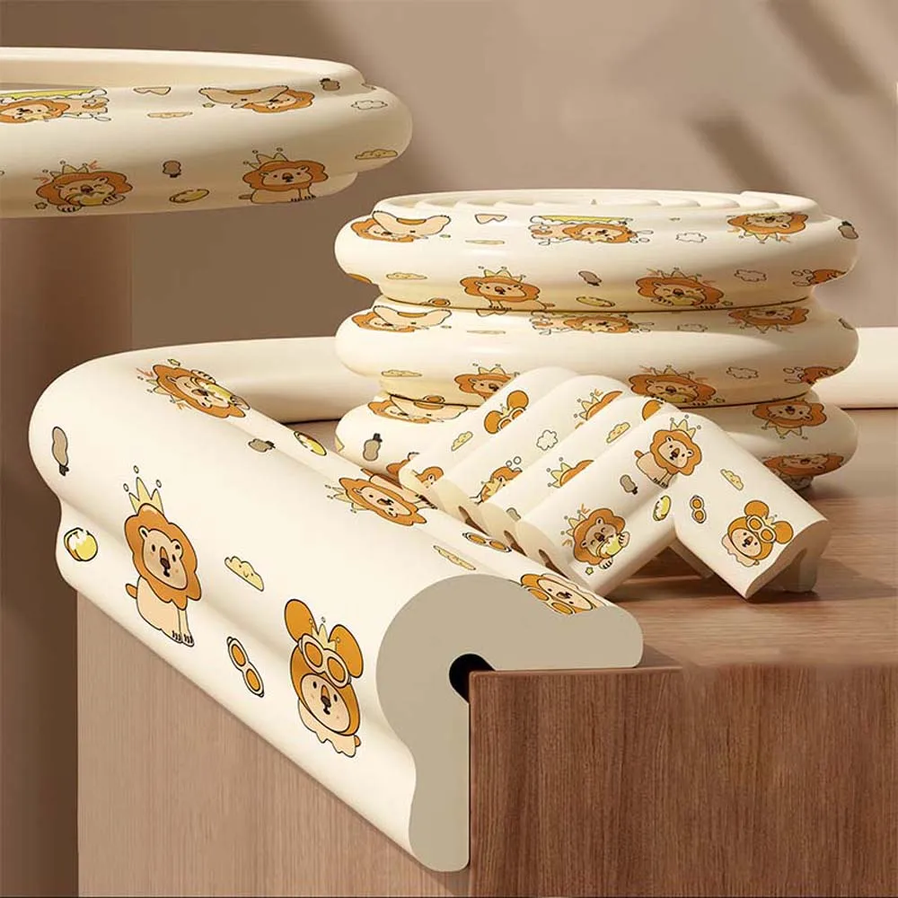 شريط ناعم مضاد للتصادمات للأطفال على الوجهين شريط كرتوني NBR حافة زاوية بدون أثر بيج ركن حماية مضاد للتصادم