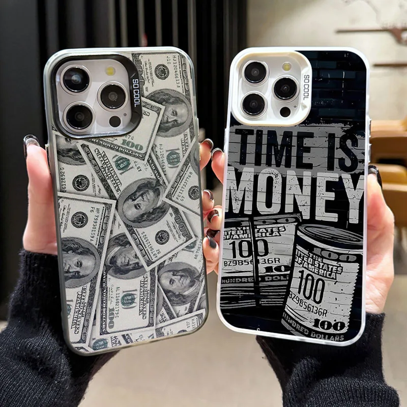 Graffiti Dollar Banknote Phone Case for Xiaomi Redmi Note 7 8 9 9S 10 11 12 13 Pro Plus 4G 5G Anti Fall Matte Back Cover