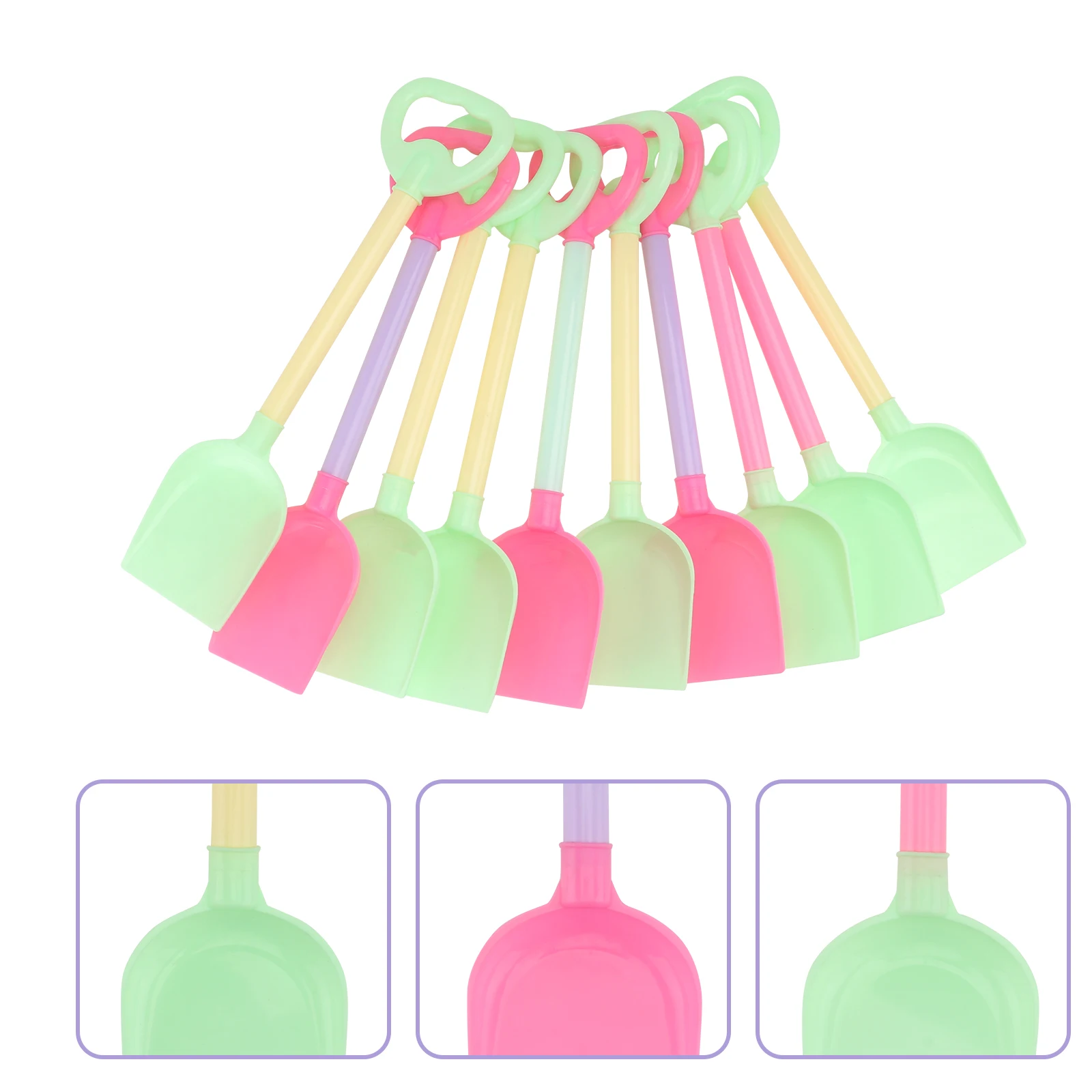 

10 Pcs Children's Shovel Beach Toys Kid Sand Shovels Plastic Playthings Digging
