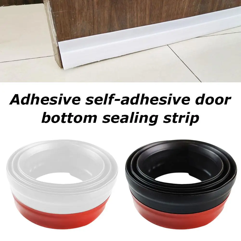 1m Self-adhesive Door Bottom Seal Strip For Under Door Gaps, Weather Stripping For Interior Insect And Windproof W8r7