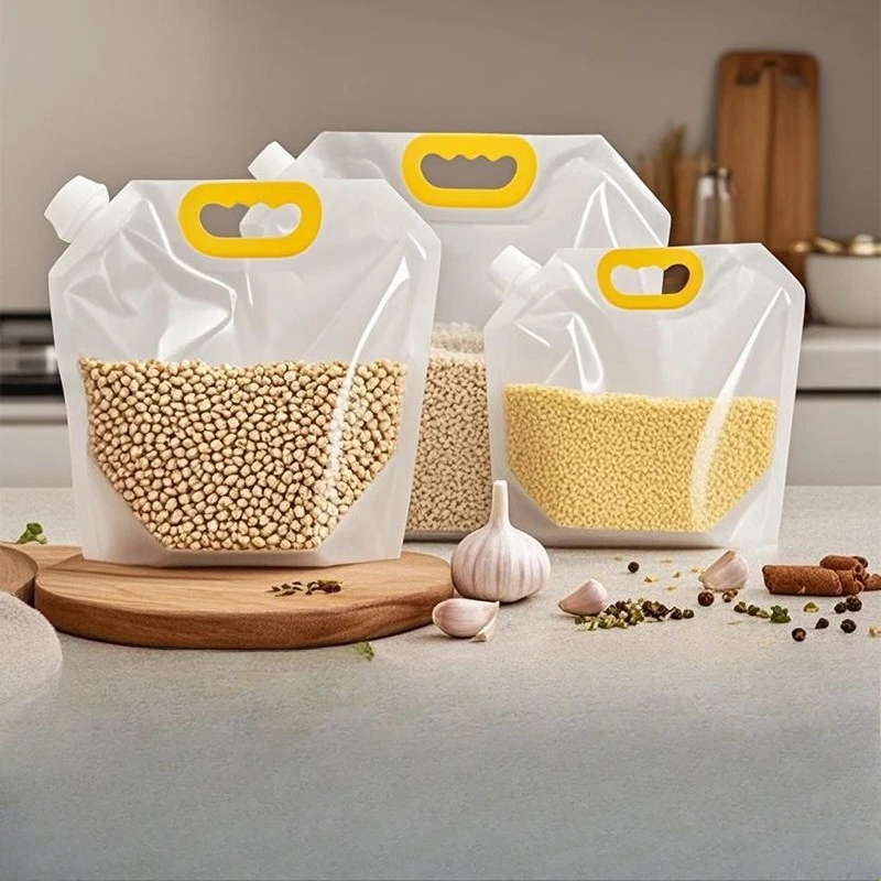 

Grains Sealed Bag Kitchen Insect Proof Moisture Proof Fresh Keeping Storage Bag Recyclable Transparent Grain Storage Bags