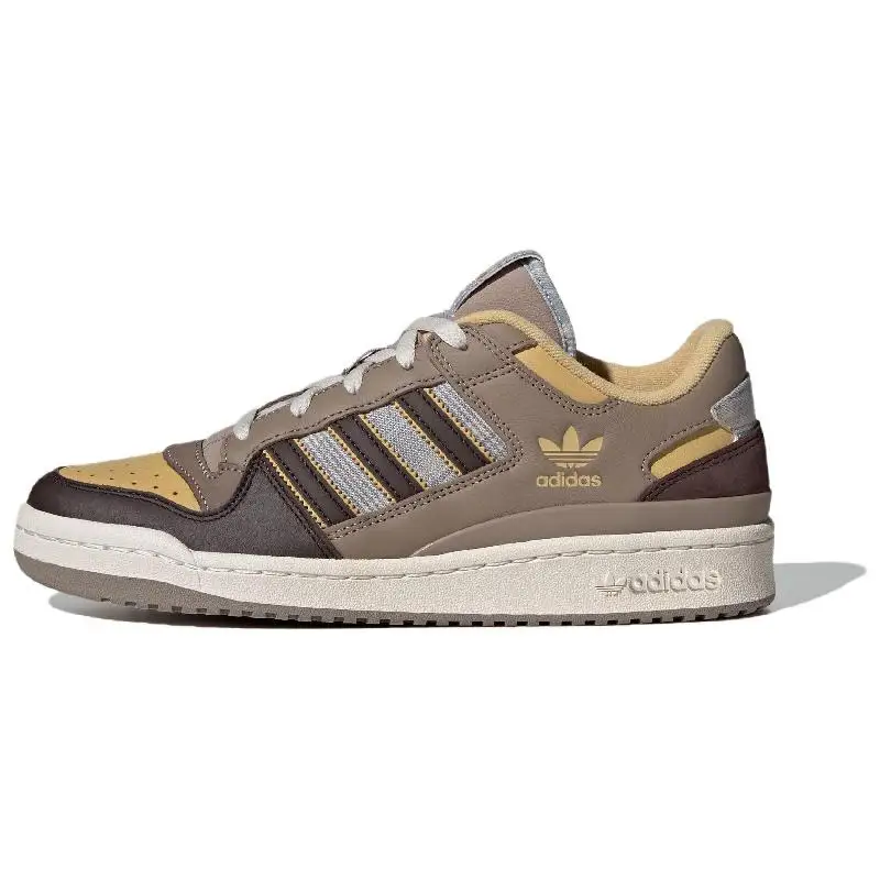 Adidas Originals FORUM Skateboard Shoes Unisex Low-Top Brown Sneakers shoes JH9595