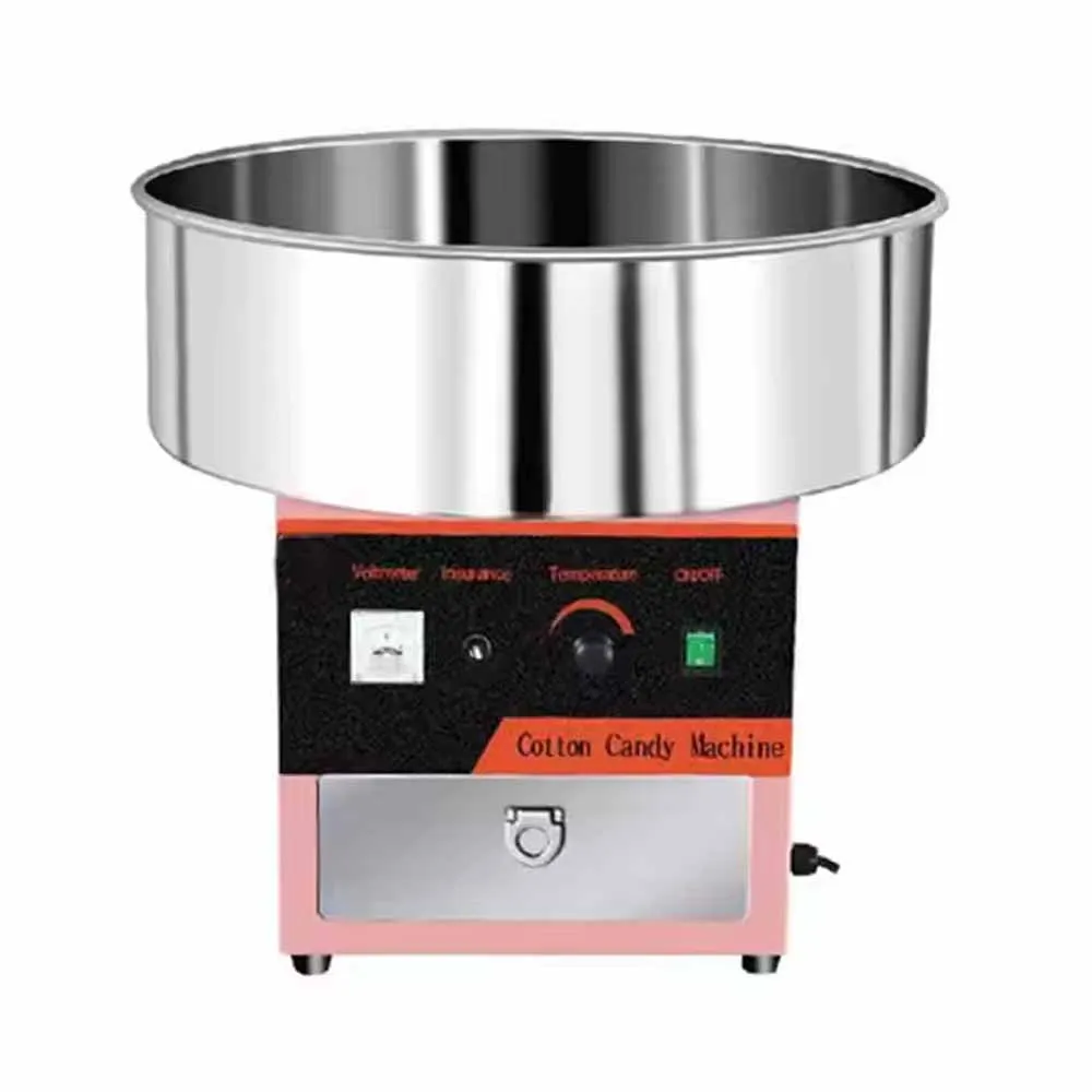 

XEOLEO Commercial Automatic Flower Cotton Candy Machine 1000W Electric Sugar Floss Small Cotton Candy Making Machine for Sale