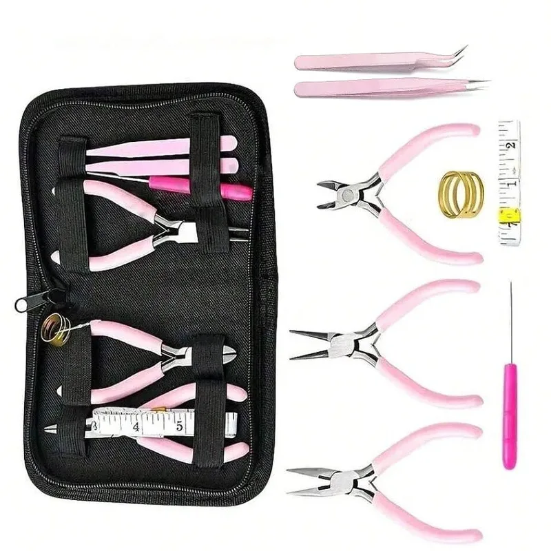 Multifunctional Diy Jewelry Pliers Set, Handmade Jewelry Necklace And Bracelet Tool Kit 8 Set