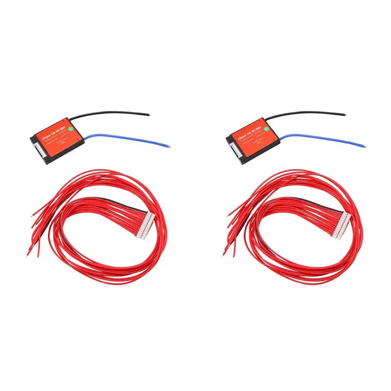 

Водонепроницаемый BMS-контроллер Sensitive 2X 12S 36V 20A для LiFePO4 аккумуляторов 3.2V 18650 32700, защищенный литиевый аккумуляторный блок
