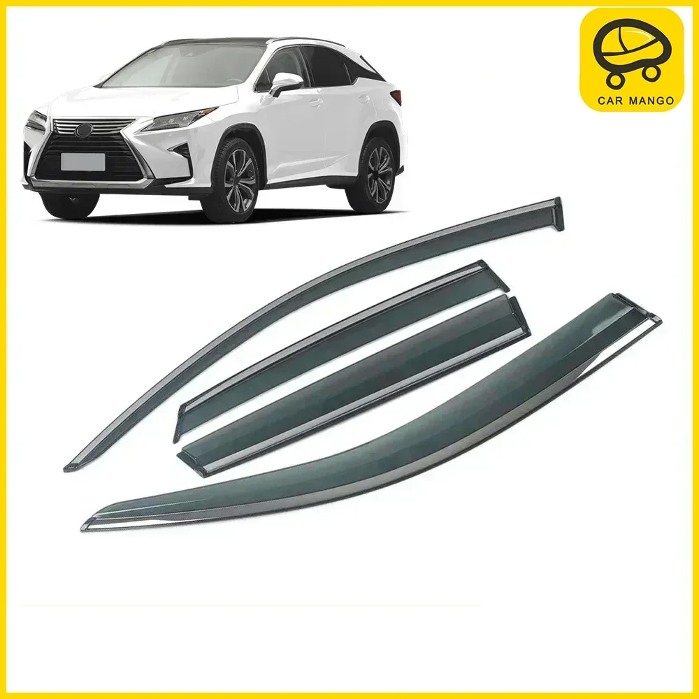 

Chrome Strips Rain Guards for LEXUS RX 1998-2022 AL10 XU30 XU10 Window Visor Wind Deflectors Door Visor Vent Shades Ventvisor