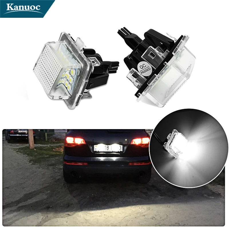 

2x LED Car Number License Plate Light Trunk Lamp No Error Bulb Car Lighting Bulb For Mercedes Benz W204 M8617 Auto Accessories