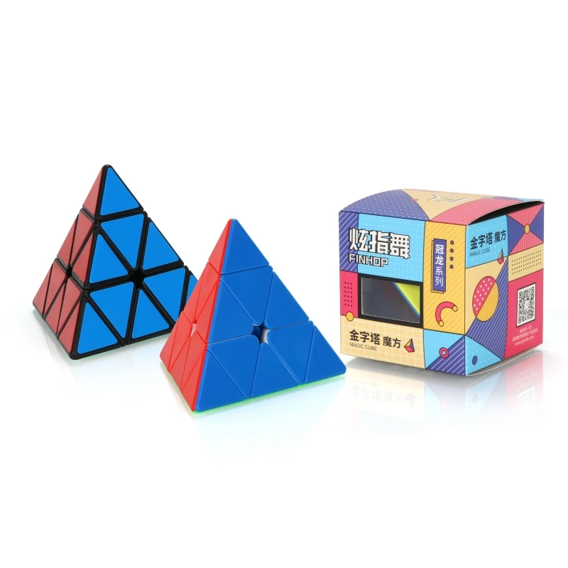 Yongjun Guanlong V2 Triangle Cube Pyramid 3x3 Speed Puzzle Cube 3x3x3 Magic Cube Educational Toys