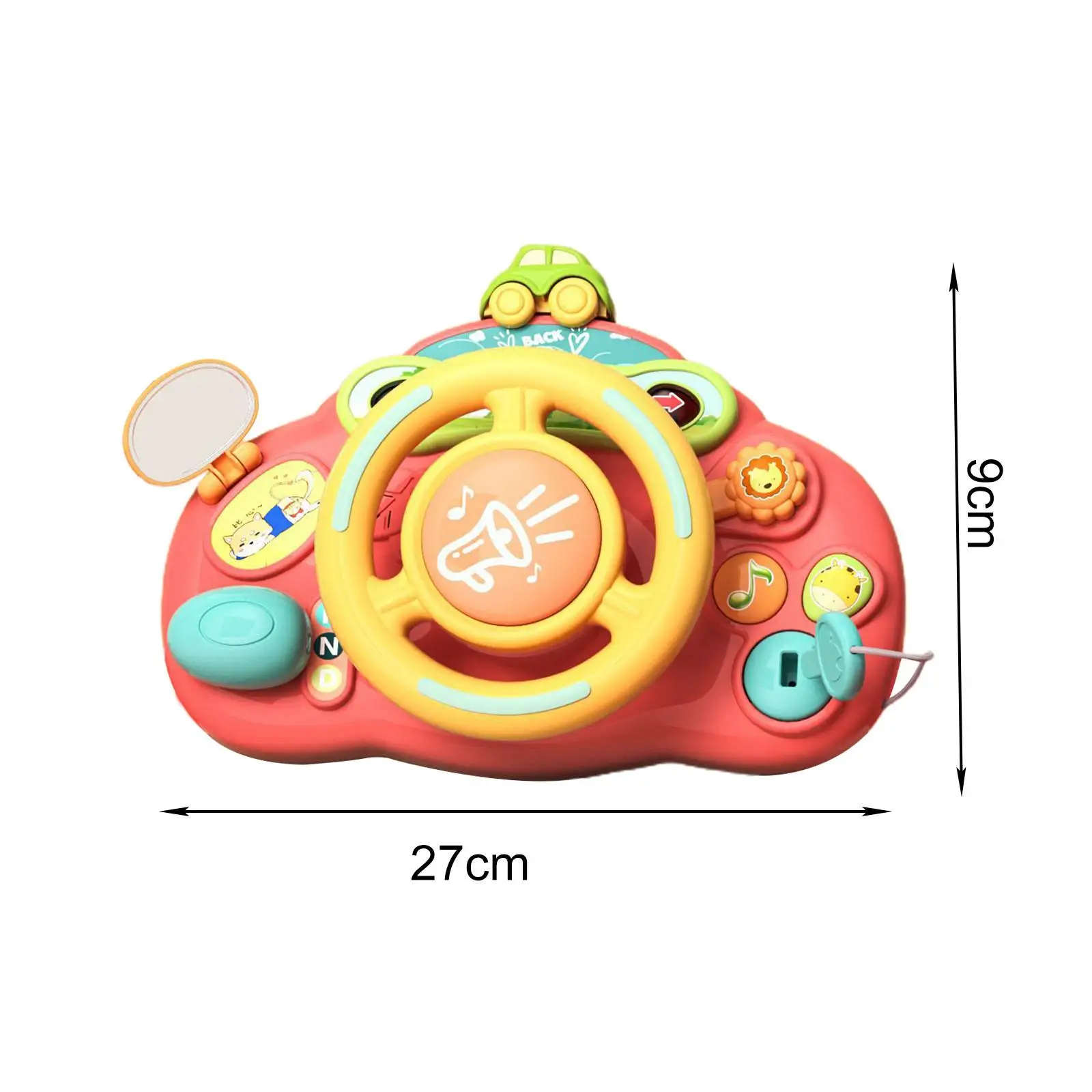 Автомобильная игрушка для вождения, коляска, рулевое колесо, вокальные игрушки, игрушка для детей