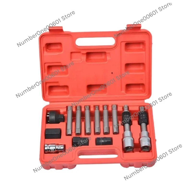 

13Pcs Alternator Freewheel Pulley Removal Engine Tool Set For Mercedes Benz BMW