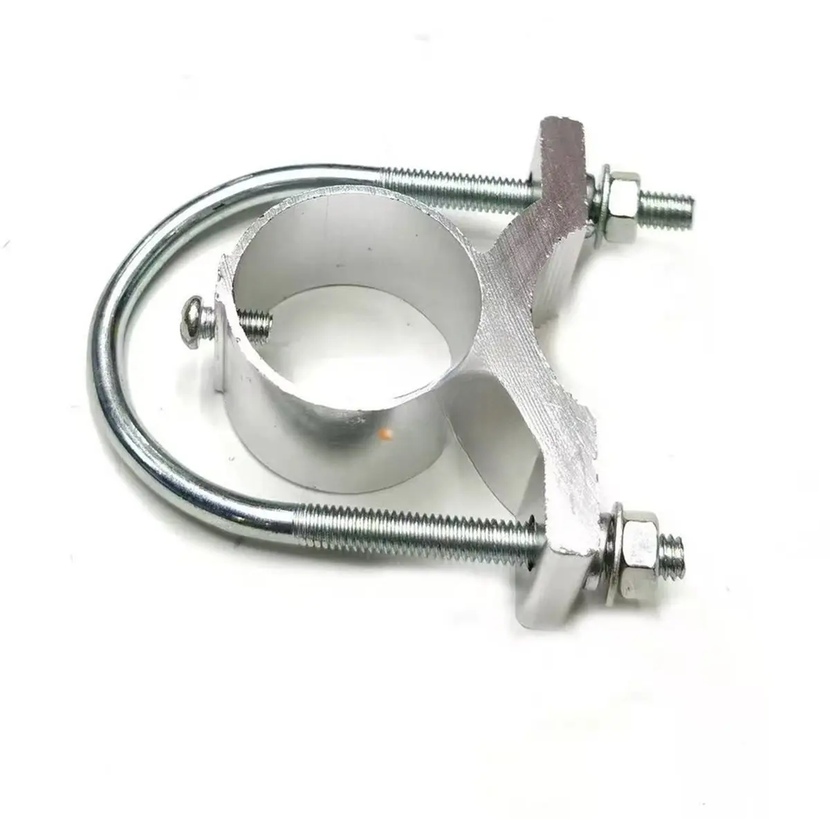 DT89 NEW Fiberglass Antenna Clamp U-Shaped Pipe Clamp Bracket Fixing Accessory with Screws Included, Inner Diameter 30mm