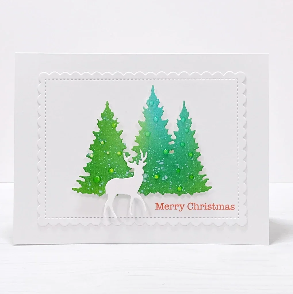 Piggy Craft Metall-Stanzformen, geschnittene Form, Weihnachten, Hirsch, Dekoration, Sammelalbum, Papier, Basteln, Messerform, Klinge, Stanzen, Schablonen